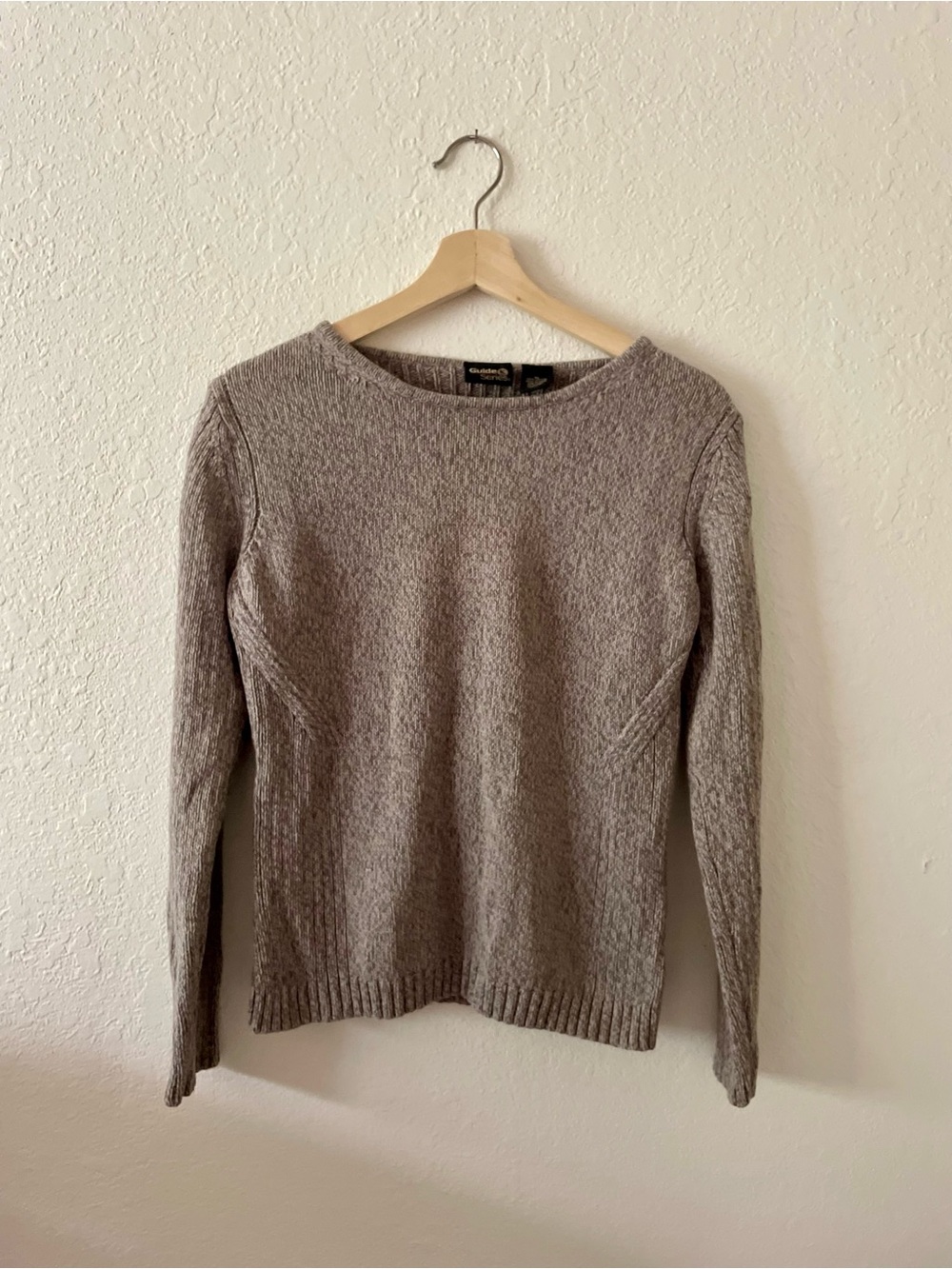 Guide Series Vintage 100% Cotton Knit Crew Neck Sweater